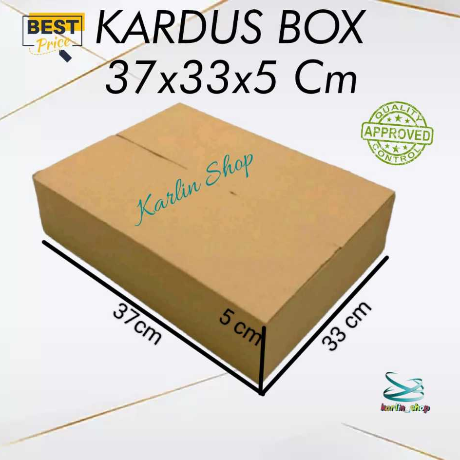 

Kardus Box Packaging 37x33x5 Cm Polos