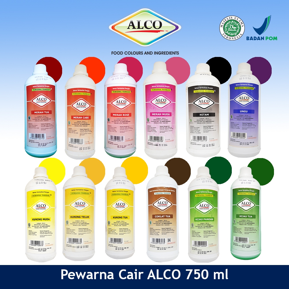 

Pewarna Makanan Kue ALCO 750 ml 1 kg