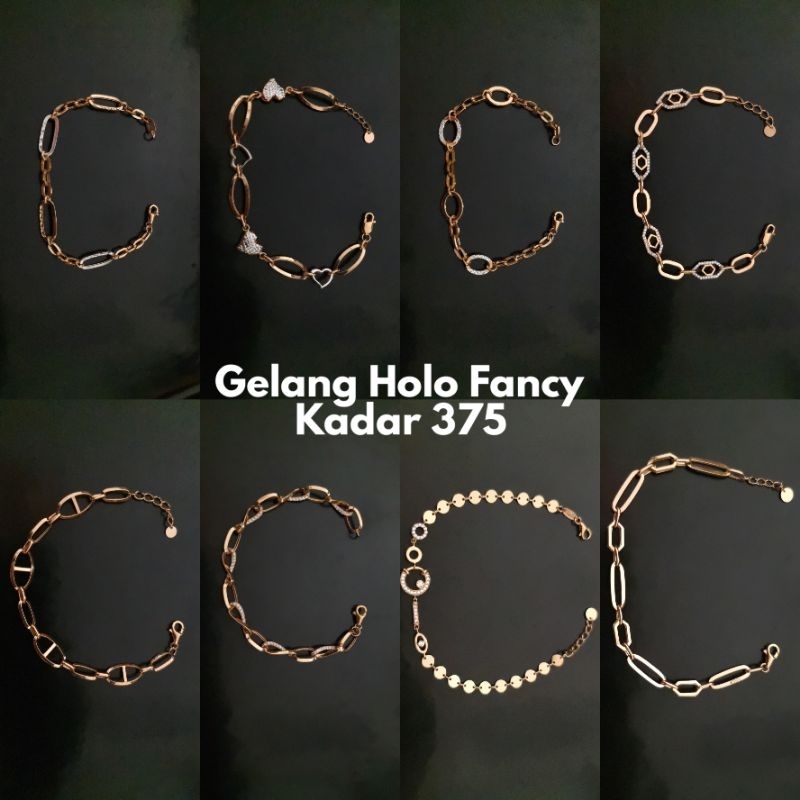 Gelang Emas Model Holo Fancy Kadsr 375