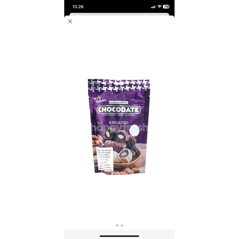 

CHOCODATE ASSORTED CHOCOLATE 100 GR