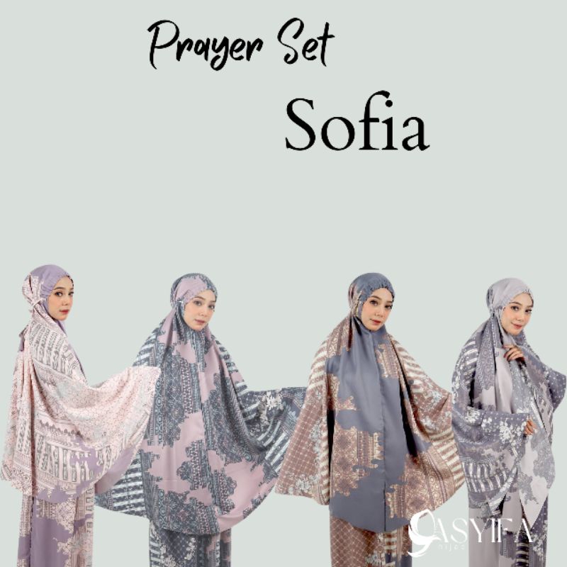 Asyifa ~ Mukena Sofia | Prayer Set Sofia | Mukena Motif | Prayer Set Motif