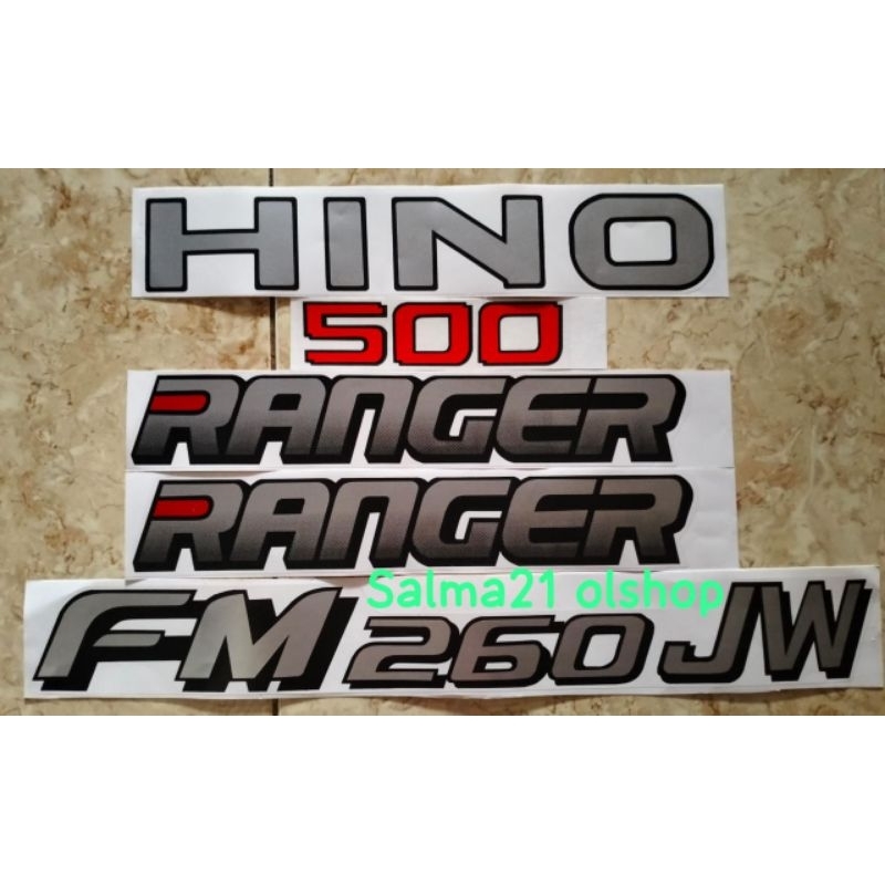 stiker Hino 500 RANGER FM260JW