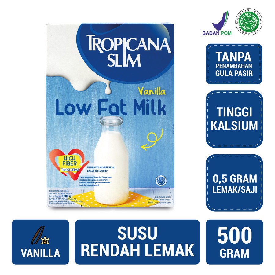 

Tropicana Slim Low Fat Milk Vanilla 500 g