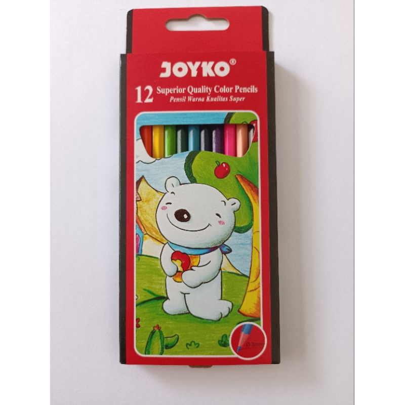 

pencil warna joyko panjang 12 warna