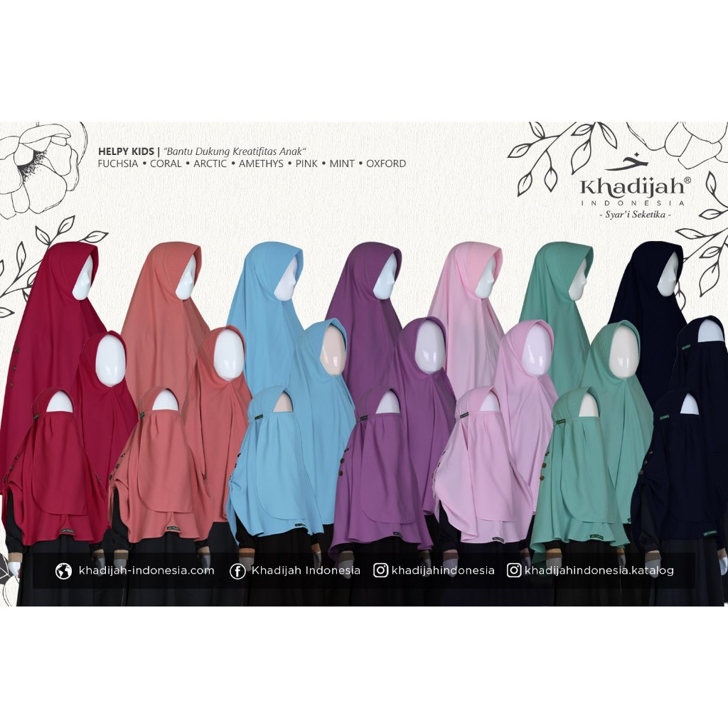 Helpy Kids Khimar By Khadijah Indonesia