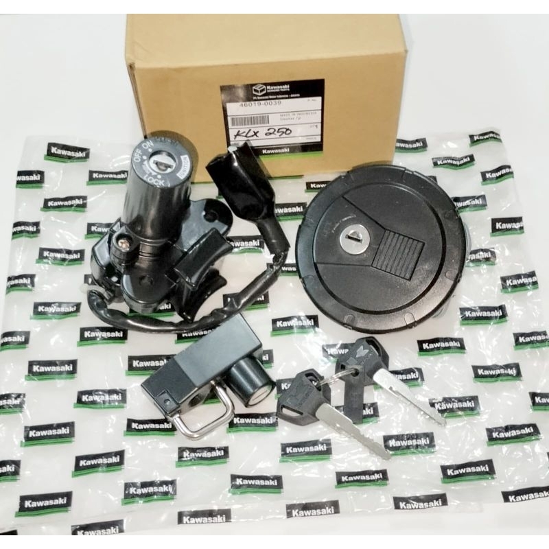 READY  KUNCI KONTAK TUTUP TANK TANGKI JOK SET KOMPLIT KLX250 KLX 250 KAWASAKI