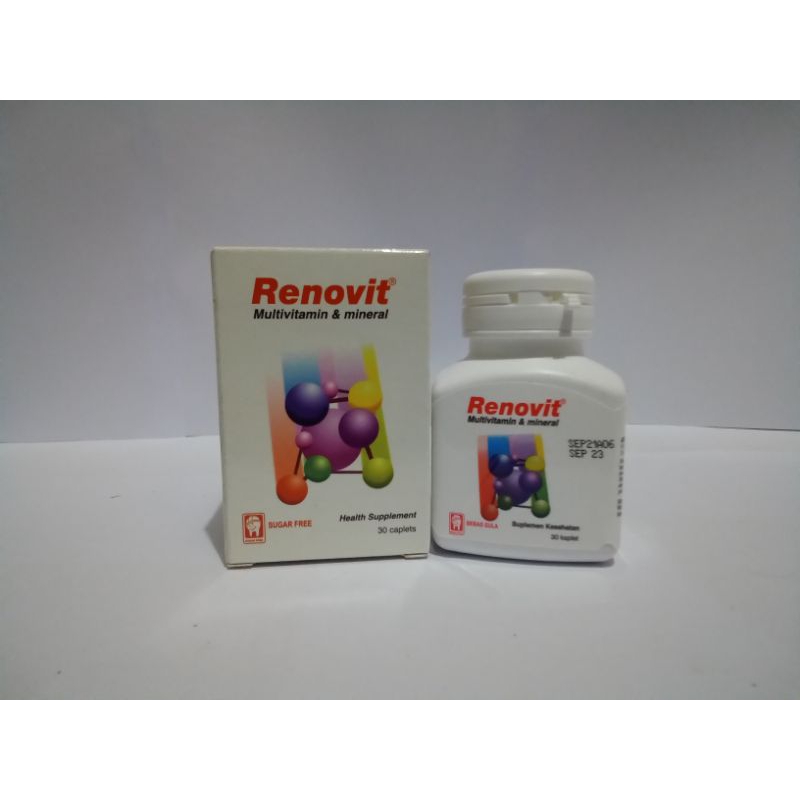 Renovit 30 tab / Renovit Gold 30 tab Multivitamin dan mineral yang lengkap dan seimbang