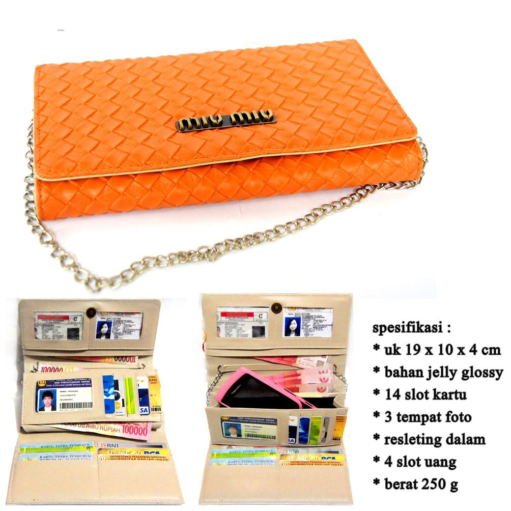 Grosir Dompet Anyam Lipat Mumu Klasik