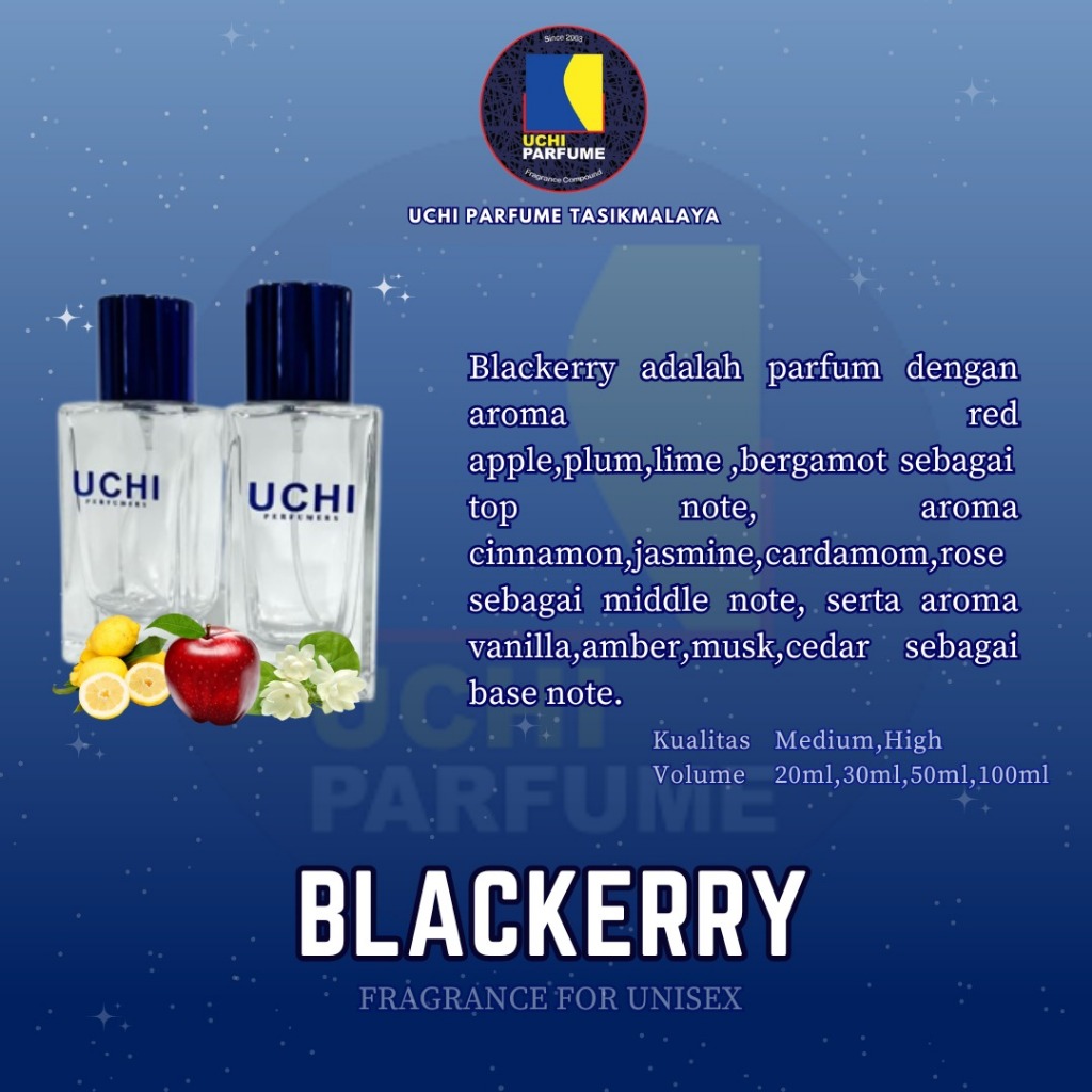 Uchi Parfume Refill Parfum BLACKERRY (20ML,30ML,50ML,100ML)