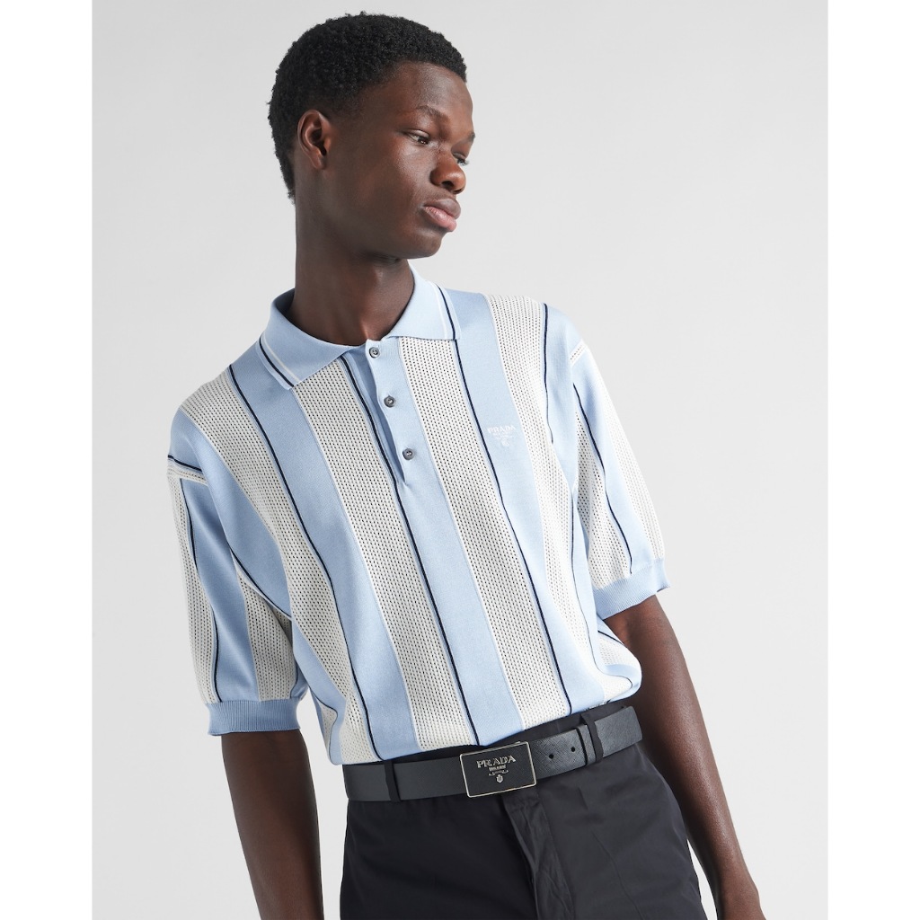 PRADA Saffiano leather belt