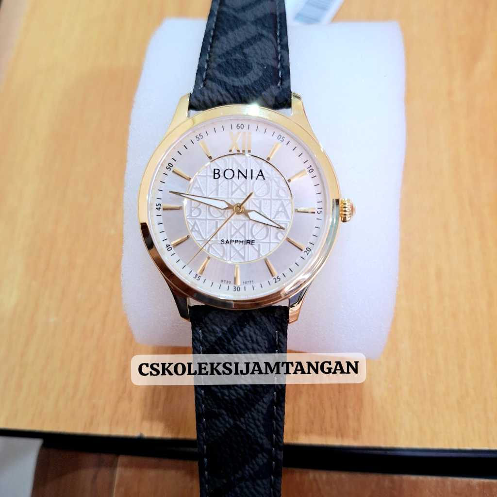 JAM TANGAN PRIA BONIA BNB10771-1213 SAPPHIRE SILVER GOLD ORIGINAL