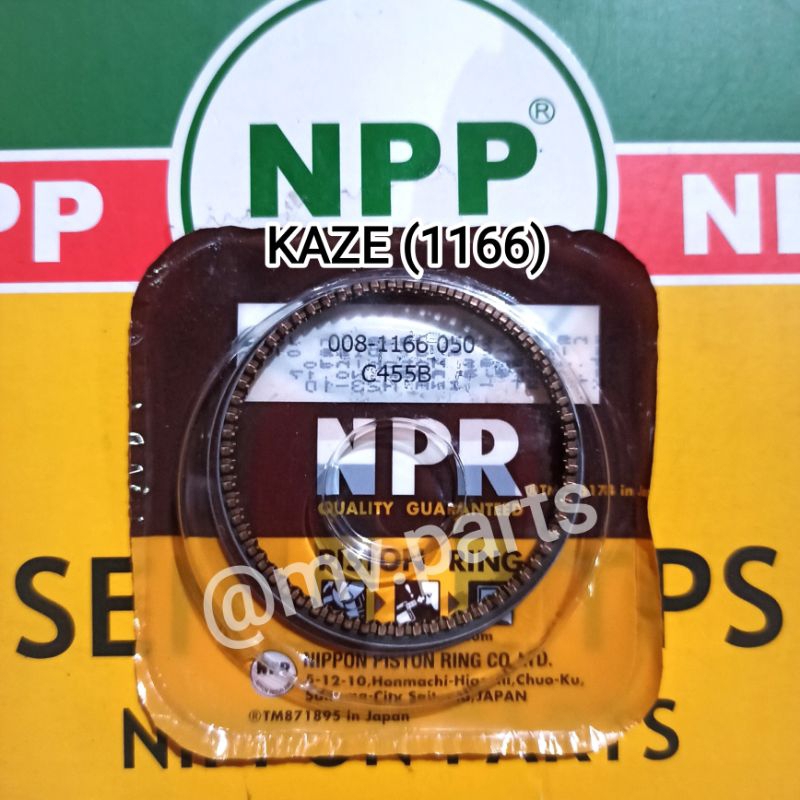 Ring Seher ring piston Kaze KAZE Std (53mm) sampai os 200 (55mm) Merek NPP