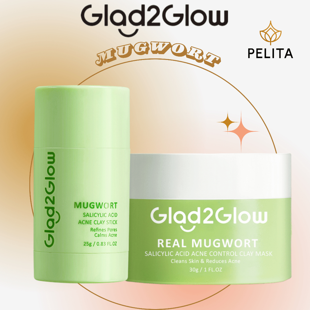 Glad2Glow Mugwort | Mugwort Clay Mask 30g | Mugwort CLay Stick 25g