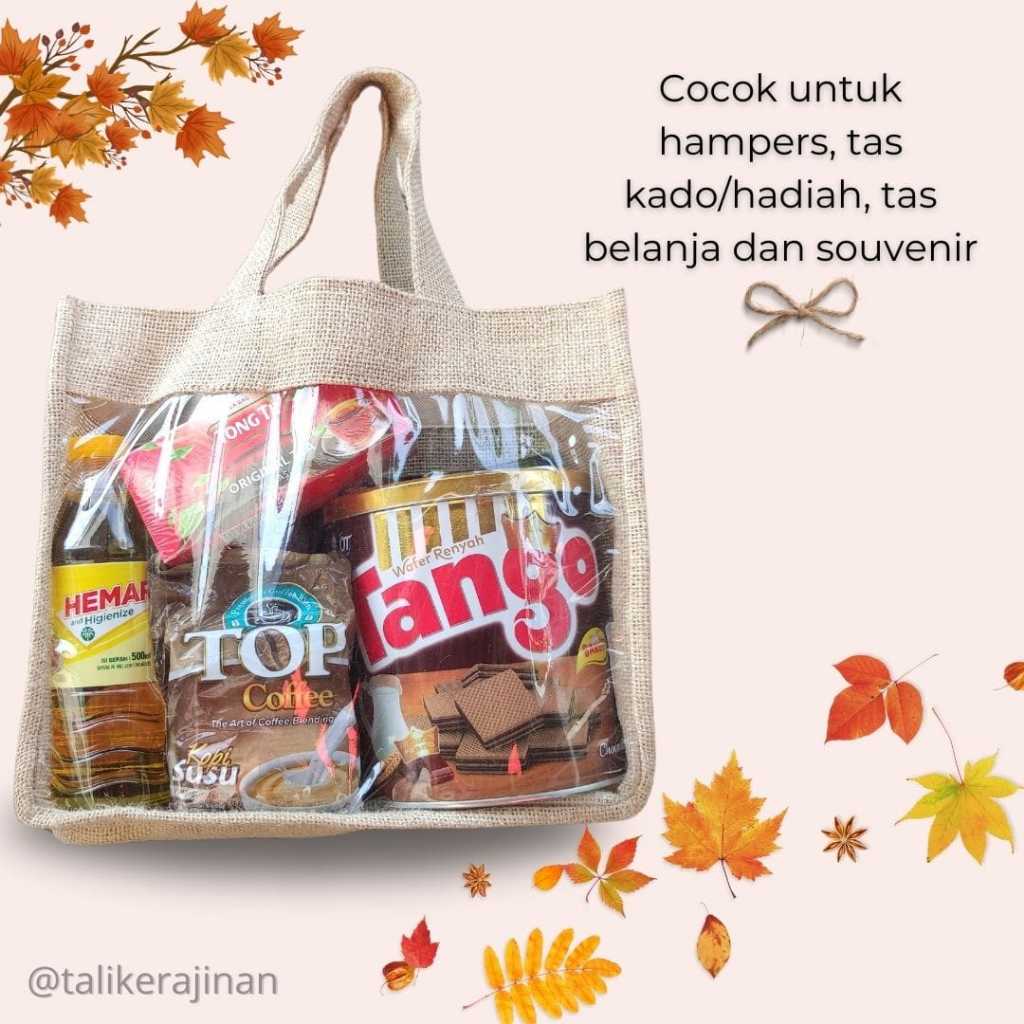 

TAS MIKA KOMBINASI GONI TAS HAMPERS SOUVENIR TAS KOSMETIK