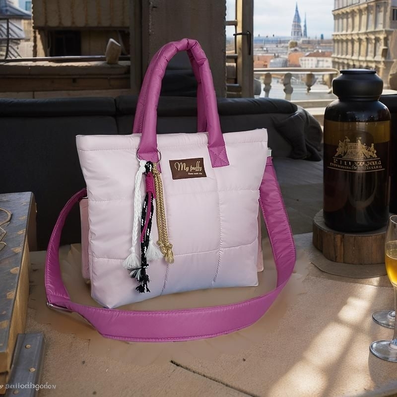 Puffy bag mini selempang wanita resleting korea