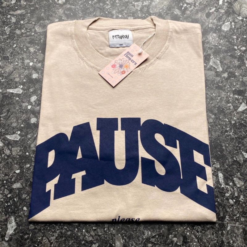 Kaos Oversize Pause Premium Distro Bandung