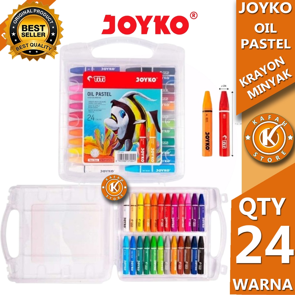 

JOYKO OIL PASTEL KRAYON MINYAK ISI 24 WARNA Kafah store