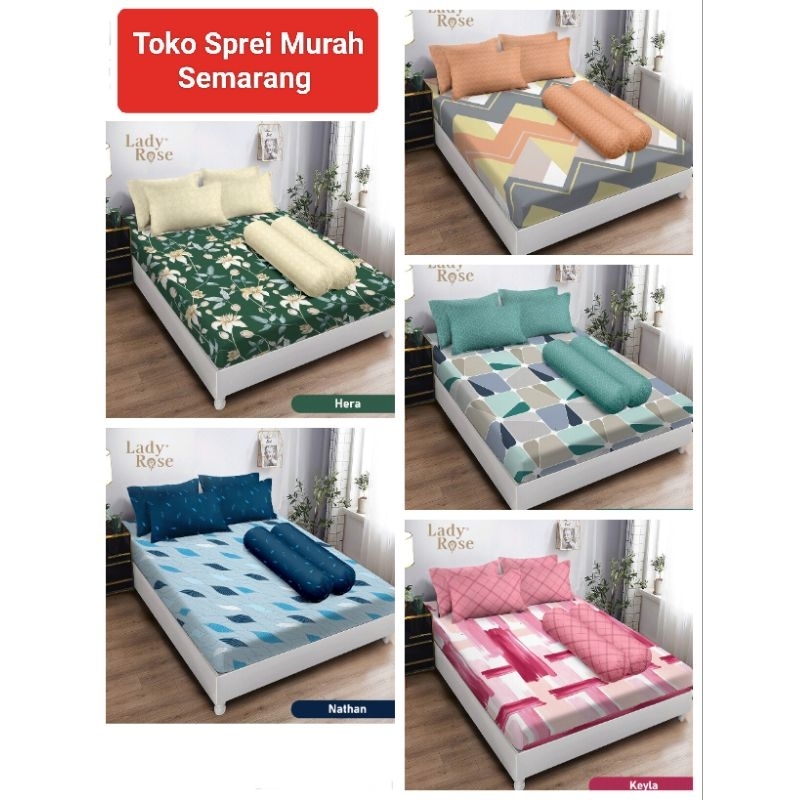 Sprei Murah / Sprei Lady Rose King B2 / Sprei Lady Rose 180x200 B2