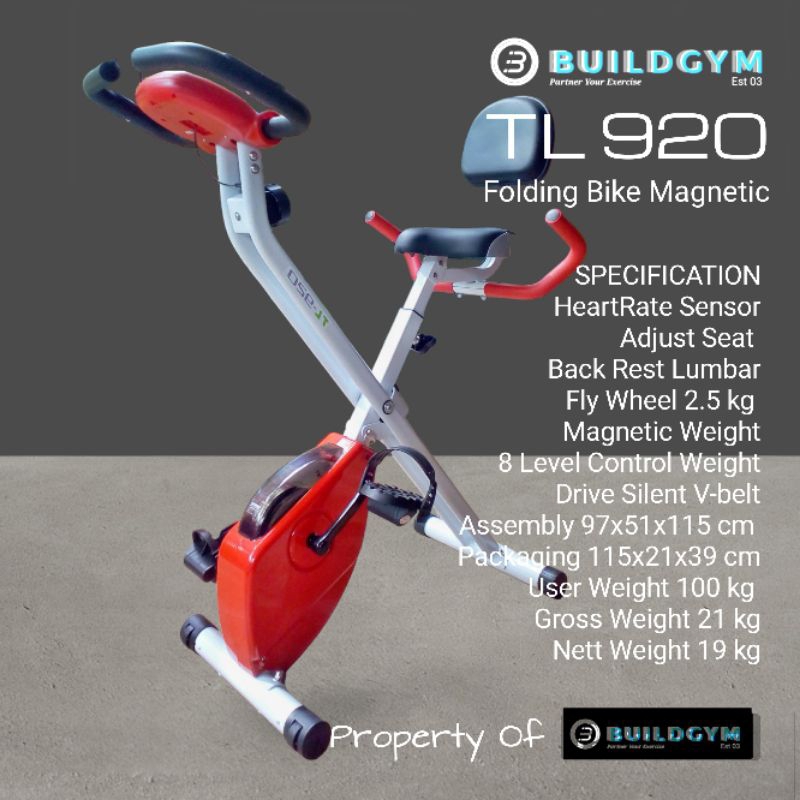 Sepeda Statis Fitness Xbike Magnetik TL920 Upright Bike Magnetic TL-920