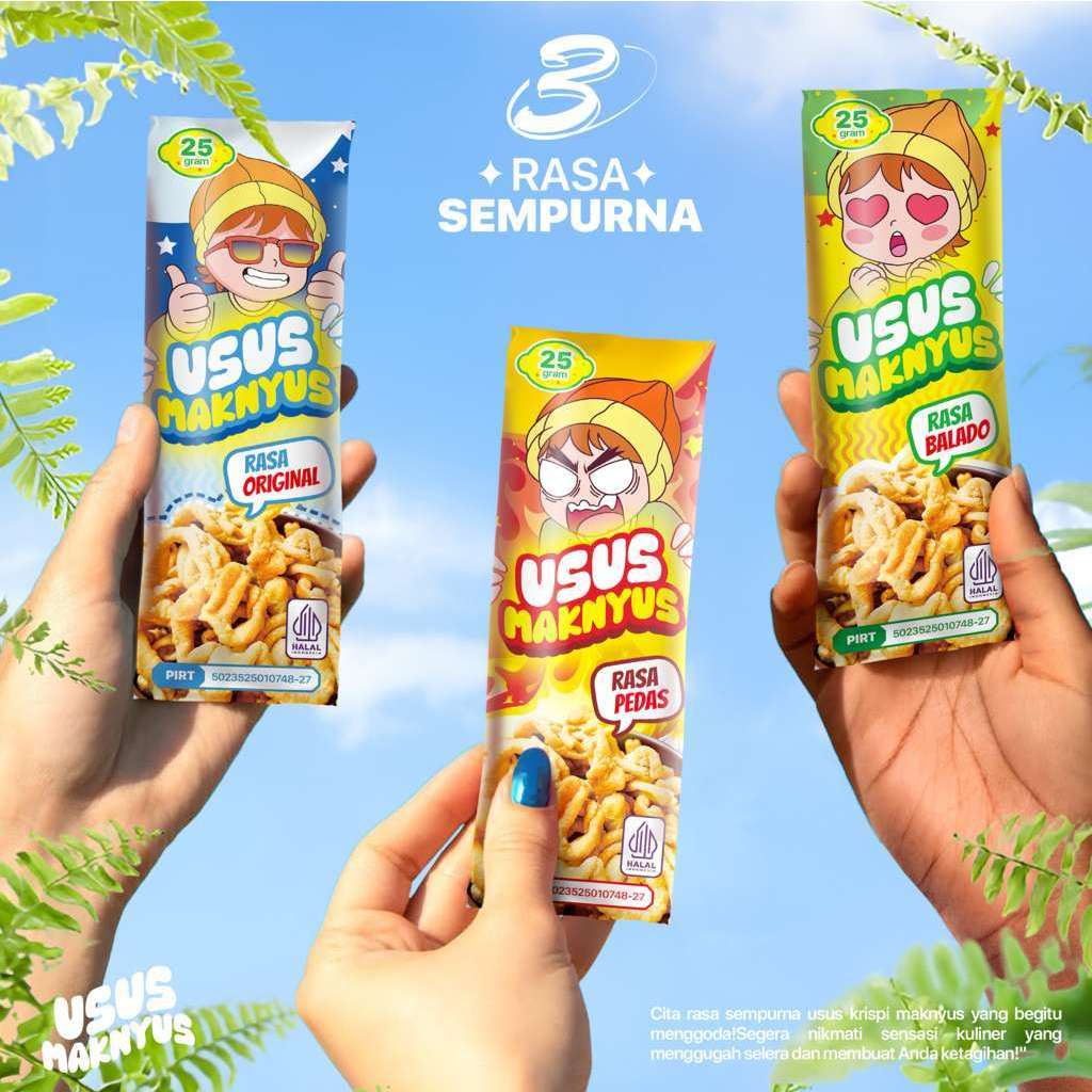 

CEMILAN NUSANTARA - USUS MAKNYUS ORIGINAL (25 gram) Jajanan Viral Renyah Gurih Cemilan Kekinian Cemilan Keluarga Indonesia