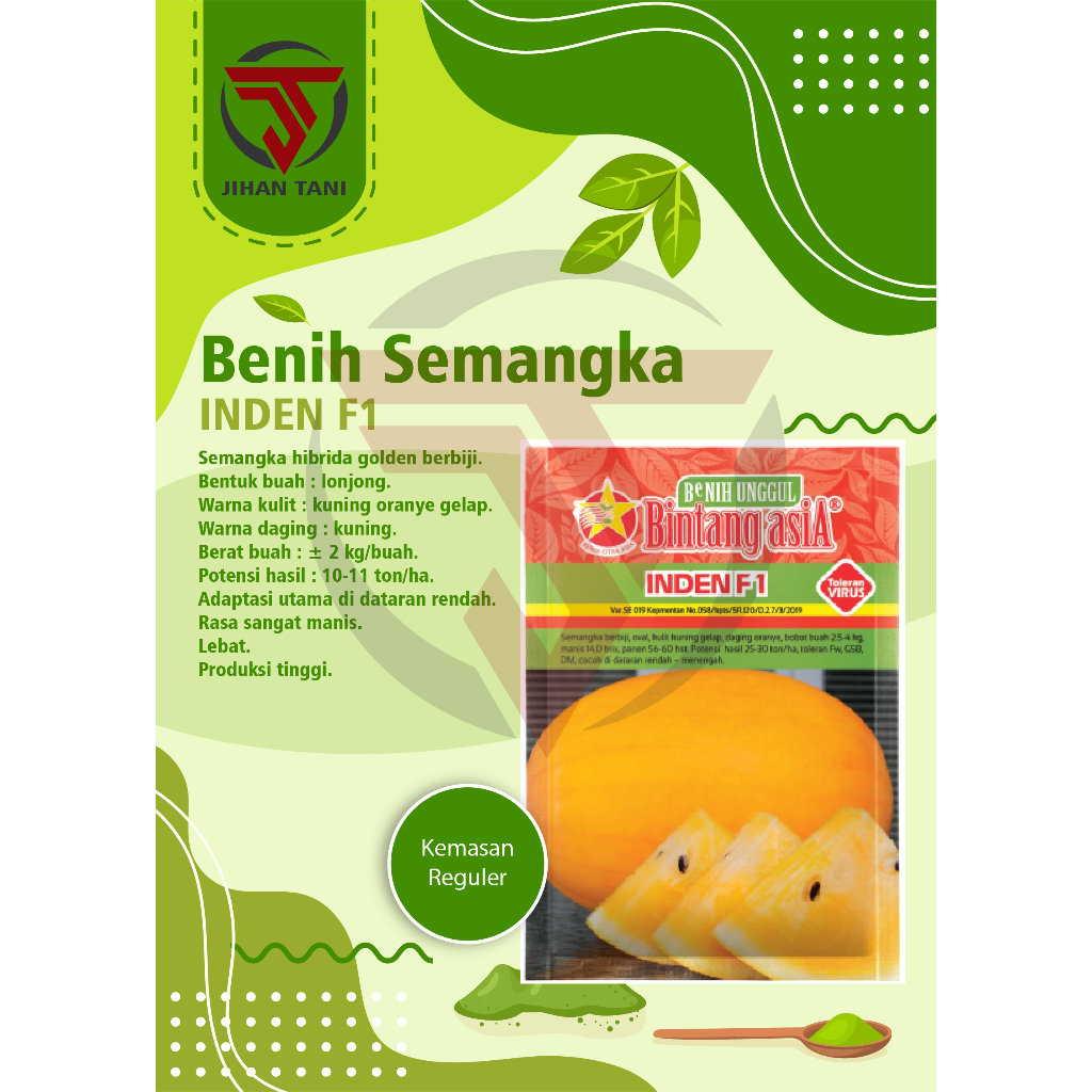 Benih / Bibit Semangka golden Kuning Inden F1 | 20 gram [] jihan_tani