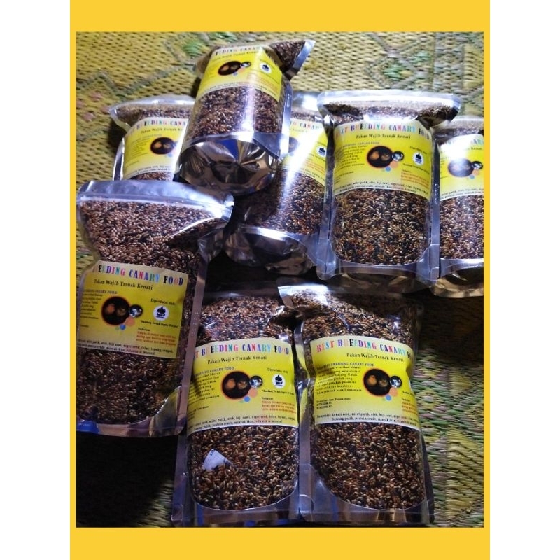 PAKAN KENARI BETINA TERNAK (500 gram) - BIKIN BETINA KENARI LEKAS BIRAHI