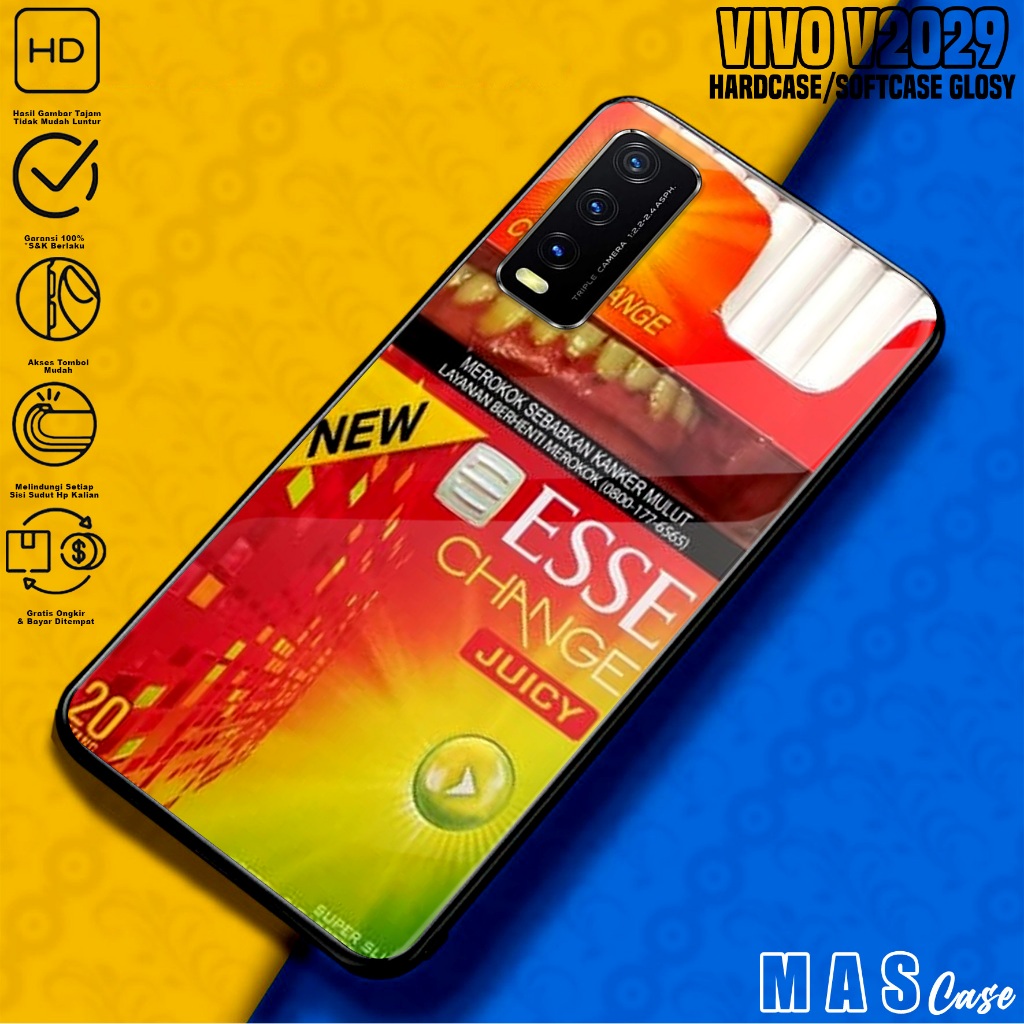 Case VIVO V2029 - Casing Hp VIVO V2029 ( ESS ) Silikon Hp VIVO V2029 - Softcase Glass Kaca - Kondom 
