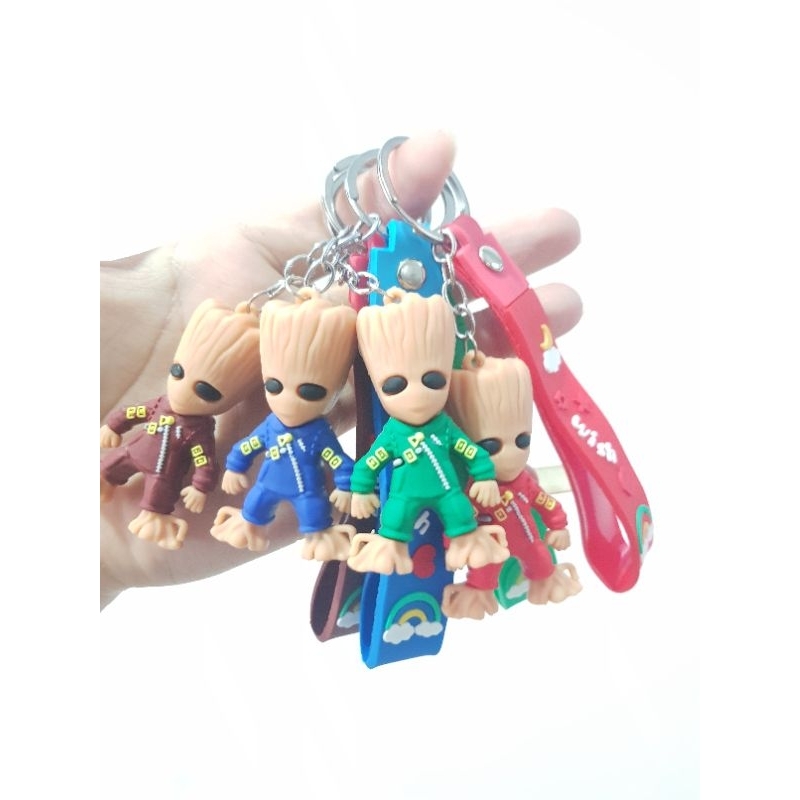 Gantungan Kunci Karakter Super Hero Baby Groot