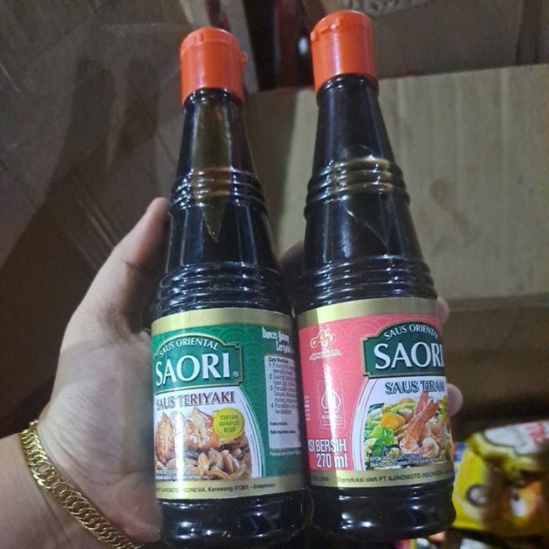 

SAORI SAUS TERIYAKI/TIRAM 275ML/saus tiram cap panda 255ml