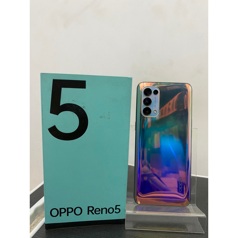 OPPO RENO 5 8/128 FULLSET GARANSI HP BEKAS SECOND