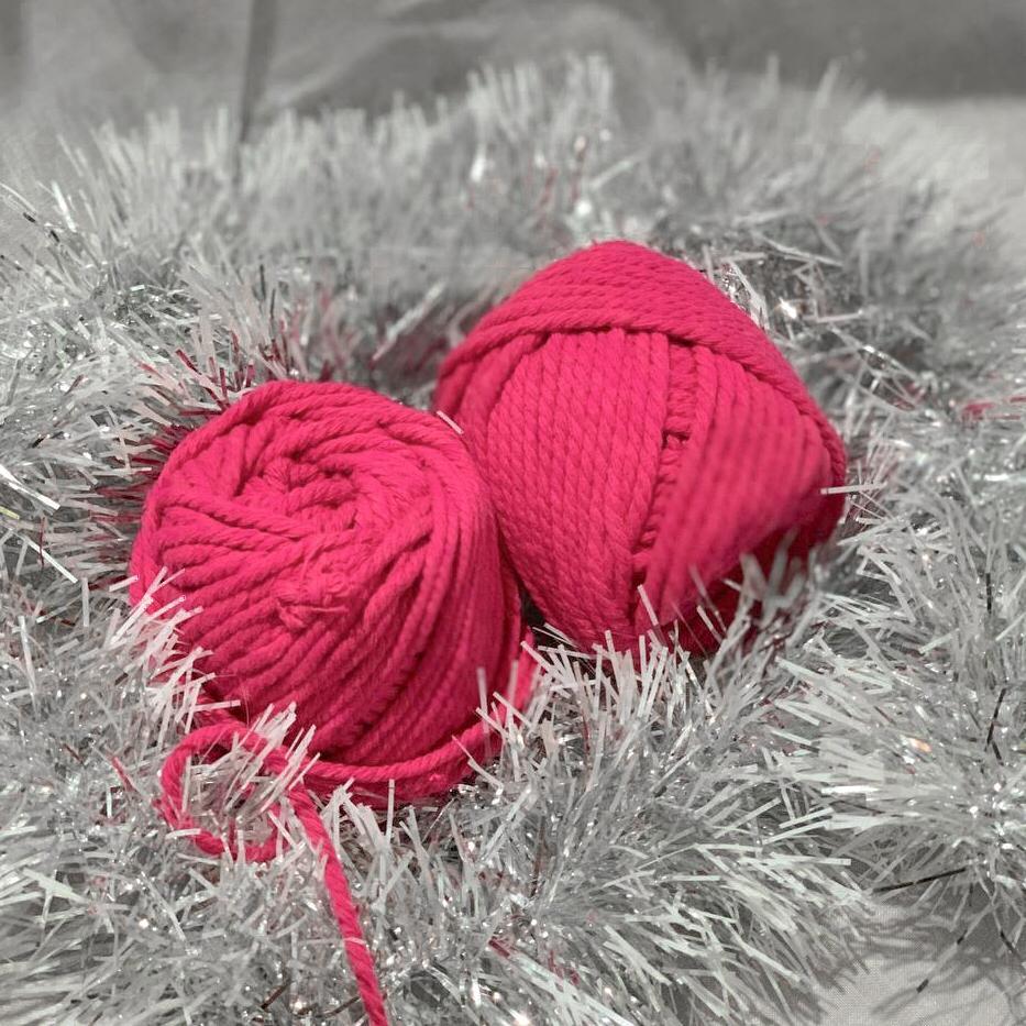 Tali Katun Macrame 3MM WARNA PINK