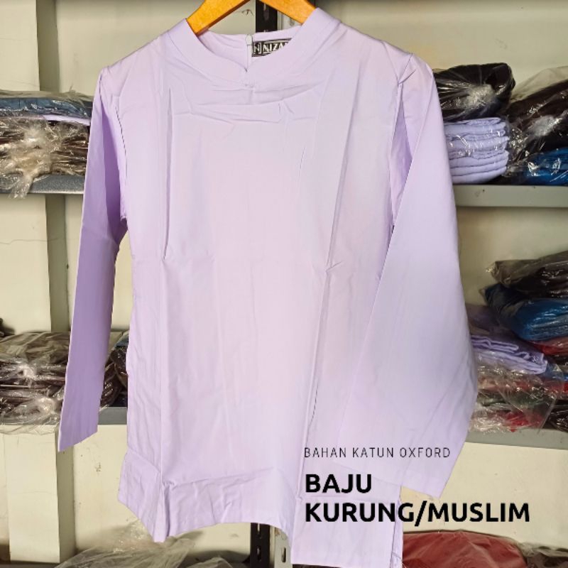Baju Muslim Perempuan / Kurung / Baju Padang Seragam Sekolah SD/SMP/Pesantren Kain Oxford