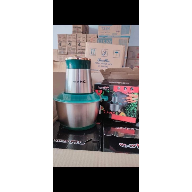 [green] blender daging stainless chopper 2liter Chopper serbaguna merk HC Chopper daging