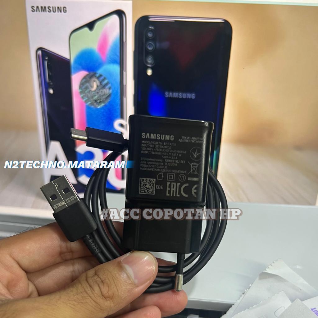 CHARGER ORIGINAL SAMSUNG A30S TIPE C FAST CHARGING 15 WATT BAWAAN HP
