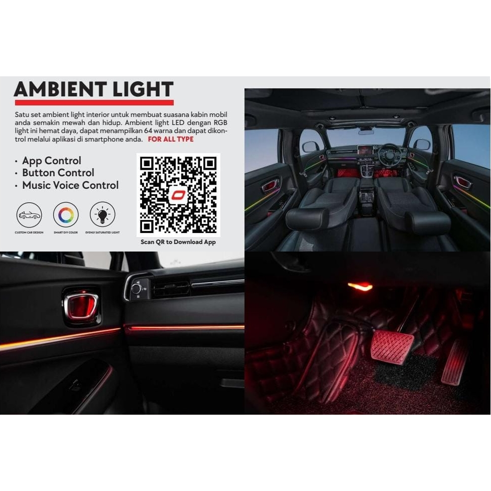 Lampu Ambient Light Led Rgb Interior Hyundai CRETA Otoproject