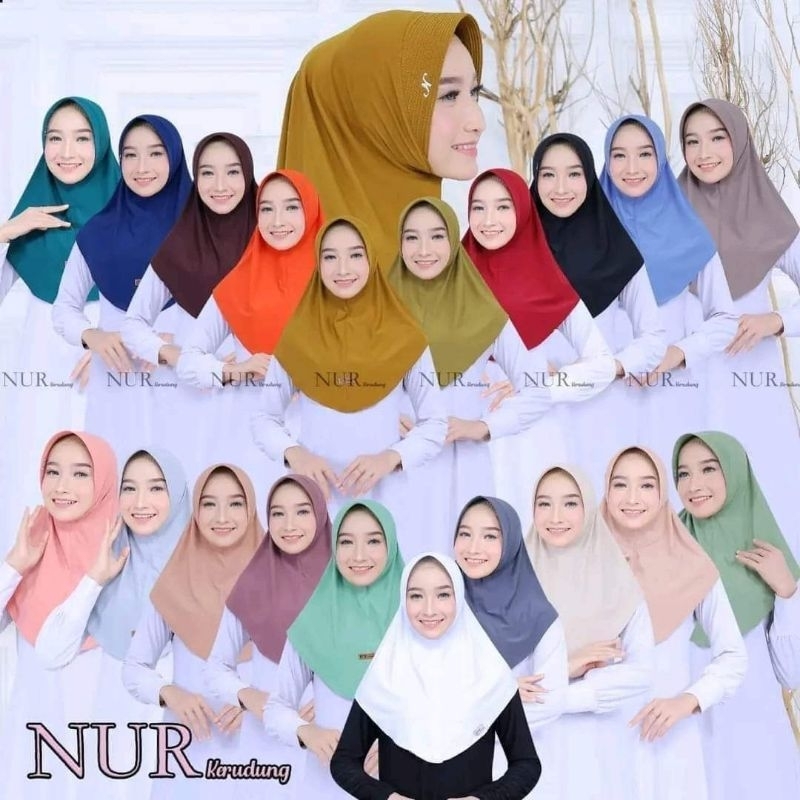 HIJAB SPORT JERSEY - HIJAB BERGO NUR - HIJAB JERSEY WANITA - HIJAB SPORT MURAH (Ukuran M)