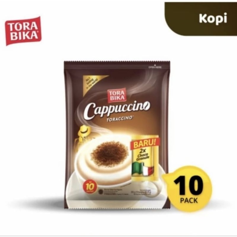 

Kopi torabika cappuccino renceng (10 sachet)