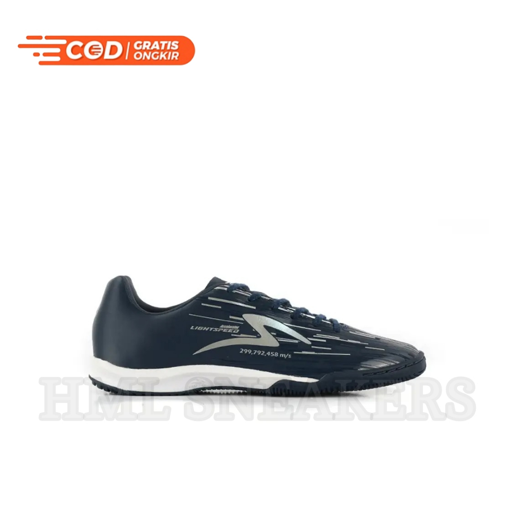 BIG SALE Sepatu Futsal Specs Lightspeed Reborn - BLUE NAVY / Sepatu Futsal Specs Lightspeed Reborn O