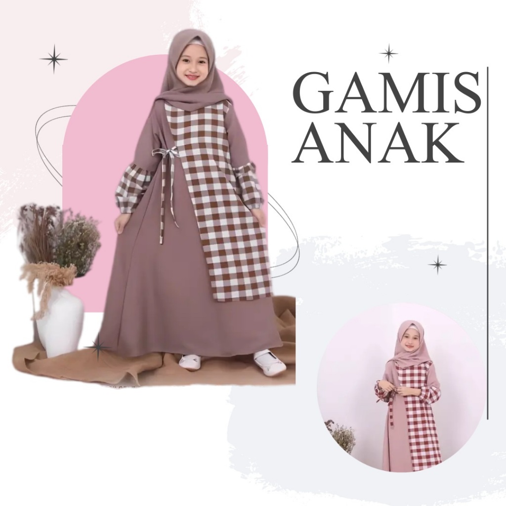 Set Gamis Anak Perempuan Model Terbaru Ready Semua Ukuran