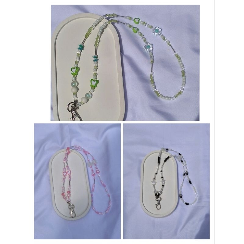 

gantungan manik id card aesthetic