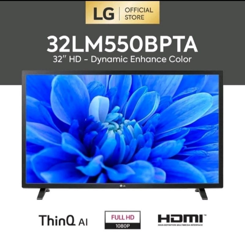 TV LED Digital LG 32" inchi AL ThinQ Dynamic 32LM550BPTA ( TV LED 32 inchi )