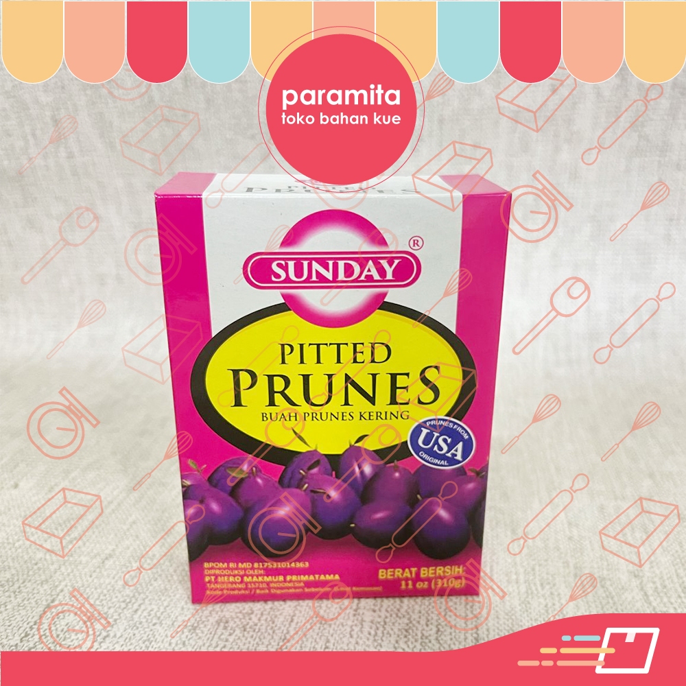 

Sunday Prunes Buah Prunes Kering 310 gr