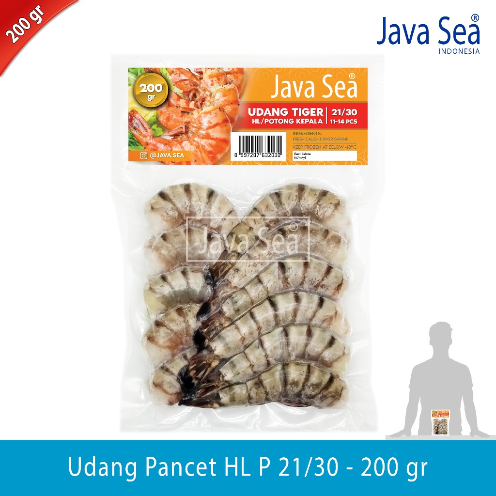 

Udang Pancet Potong Kepala HL P 21/30 pack 200gr Java Sea