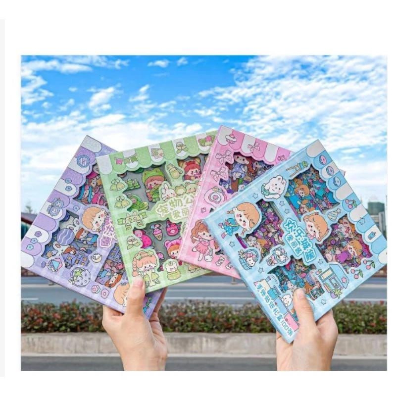 

(isi 100) Stiker Momo Waterproof Murah / Stiker Kartun Jepang