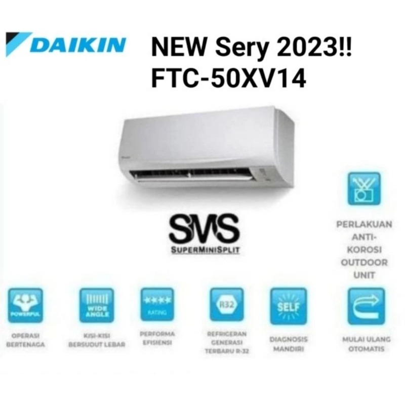 AC Daikin 2 PK FTC 50XV - FTC 50XV14 - FTC 50NV