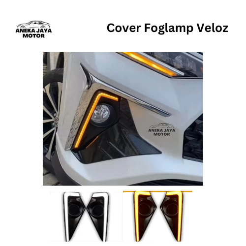 Cover Foglamp DRL Running Avanza Veloz 2022 1 set Lampu Sein Kuning Running