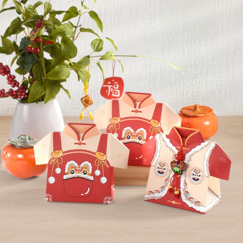 

Satuan- Box mini gift Imlek model baju/ Box Chinese New Year cute unik