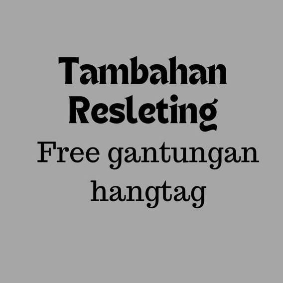 

RESLETING (Checkout jika ingin snackpouch menggunakan resleting)