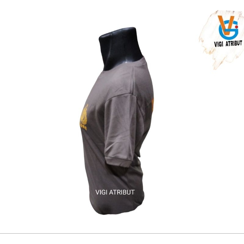 baju kaos polisi coklat