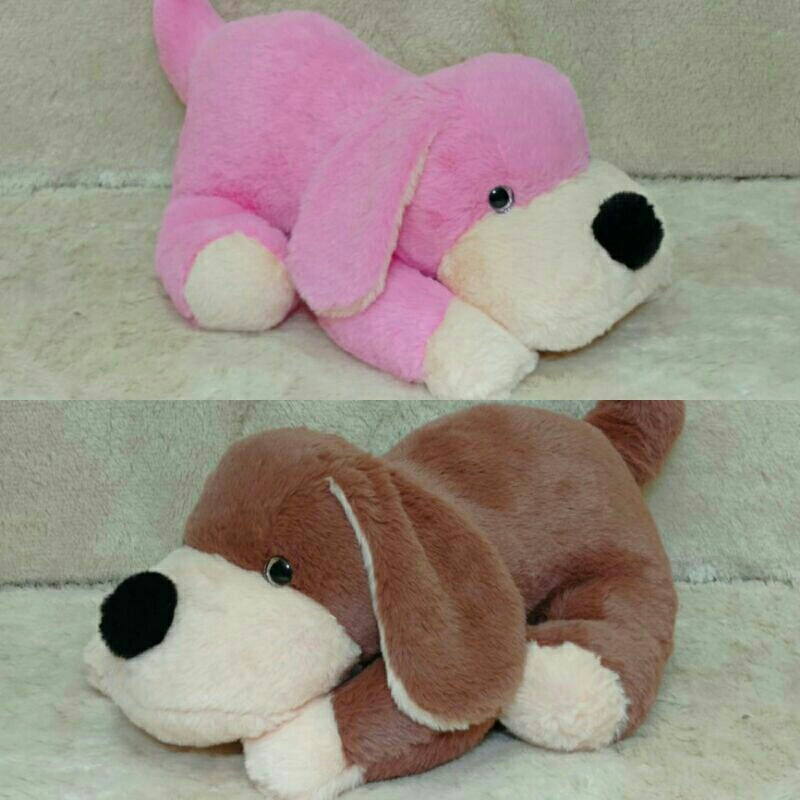Boneka anjing tiduran boneka lucu anjing cocok untuk mainan anak